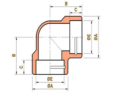 Copper Nickel 90 Degree Forged Elbow