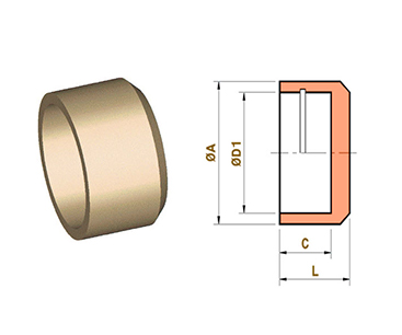 Copper Nickel End Caps Socket Welding or Capillary Ends