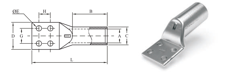 compression cable lugs for transformer