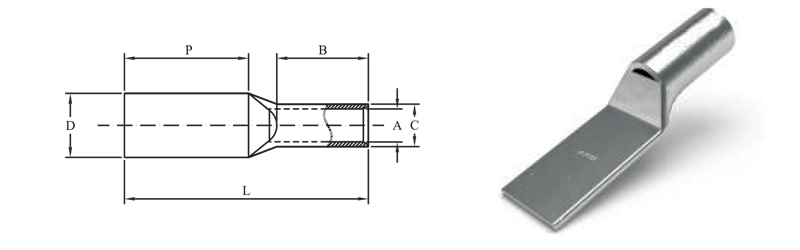 compression cable lugs long palm