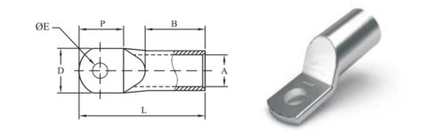 compression cable lugs narrow palm